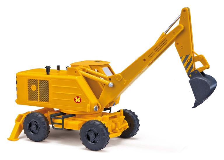 Mobilbagger Weimar T174/2 mit Tieflöffel gelb